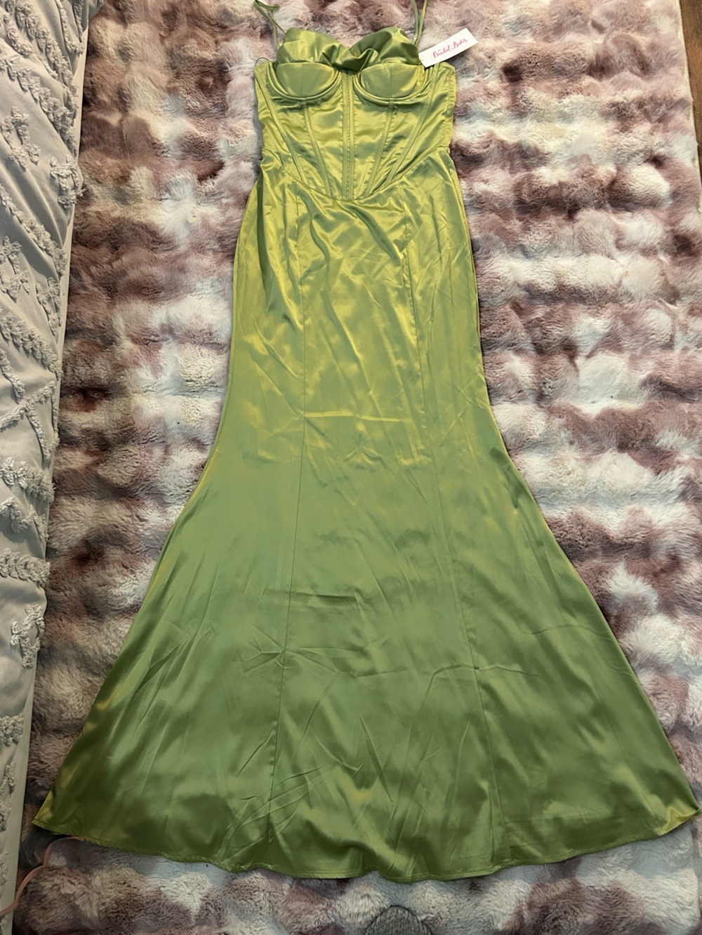 Satin Green Slip Dress - Elegant Women's Dress